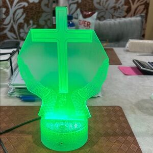 Green LED Cross Lantern